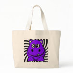Hypno Hippo Purple Tote Bag