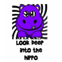 Hypno Hippo Purple t-shirts