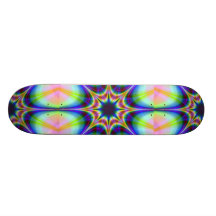 Hypnotic Fractal Skateboard - Customized