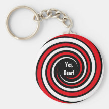 hypnotic spiral keychain