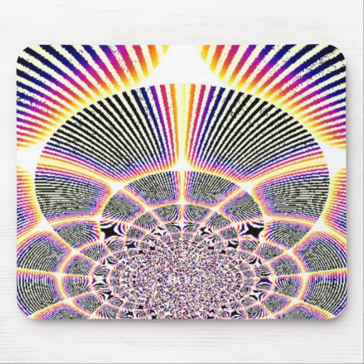 Hypnotic stripes mouse pads