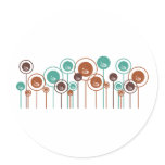 Hypnotism Daisies Round Sticker