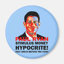 hypocrite Paul Ryan Fridge Magnet