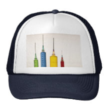 Hypodermic needles mesh hat