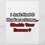 Hysterectomy...What's Your Excuse? Personalized Flyer