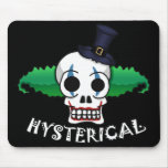 Hysterical Clown Skull Mouse Pad