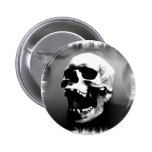 Hysteriskull Laughing Human Skull Button
