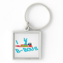 I <3 B-Boys Keychain