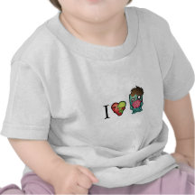 I <3 Brains- Zombies Are Everywhere! Tees
