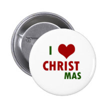 I <3 CHRISTmas Button