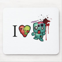 I <3 doubletaps- Zombies are everywhere Mousepad