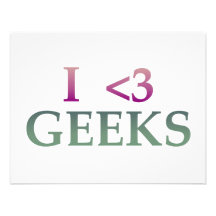 I <3 Geeks Personalized Invite