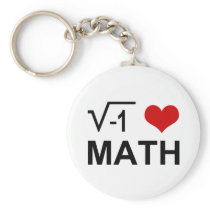 I <3 Math Key Chain