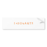 I <3 U 4 A Q T !! BUMPER STICKERS