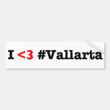 I <3 Vallarta Bumper Sticker