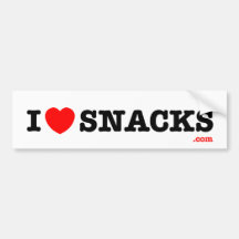 i<3snacks - bumper sticker