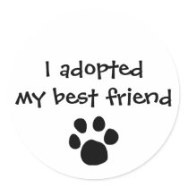 "I adopted my best friend"  Sticker by The Ashes
