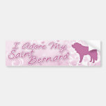 I Adore my Saint Bernard Bumper Sticker