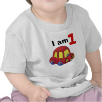 I am 1 (red toy car) tshirts
