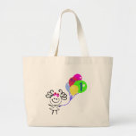 I am 1 Stick Figure Tote Bags