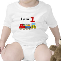 I am 1 (wooden toy train) tshirts