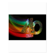 I am 40 postcard