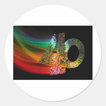 I am 40 round sticker