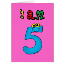I am 5 greeting cards