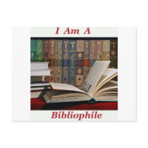 I am a Bibliophile Post Card