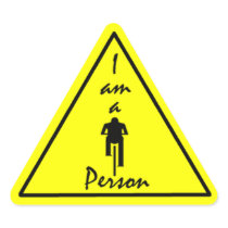 I Am a Biking Person Sticker