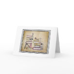 i am a bookworm greeting card