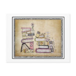 i am a bookworm postcard