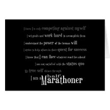 I Am a Half Marathoner Card