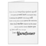 I Am a Marathoner Congratulations Card