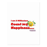 I am A Millionaire Count My blessing Post Cards