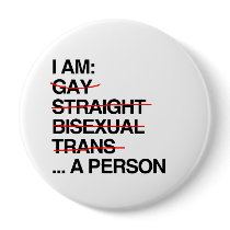 I AM A PERSON PINBACK BUTTONS