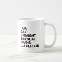I AM A PERSON COFFEE MUGS