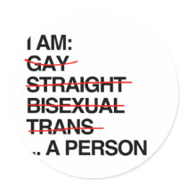 I AM A PERSON STICKER