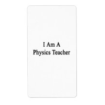 I Am A Physics Teacher Custom Shipping Label