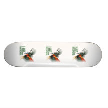 I Am A Rooster Illusion Skate Board