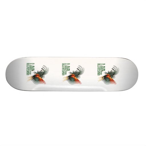 I Am A Rooster Illusion Skate Board