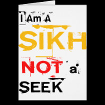 I Am A Sikh, Not A Seek cards