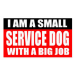I am a small Service Dog with a Big Job Business Card Template