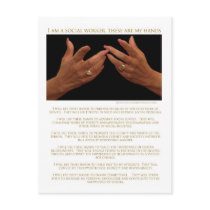 I Am A Social Worker, These Are My Hands-Postcards