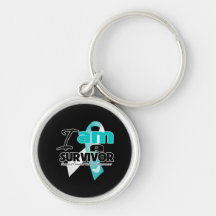 I am a Survivor - Cervical Cancer Key Chains
