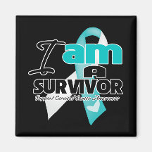 I am a Survivor - Cervical Cancer Magnets