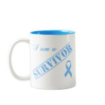 I am a Survivor - Light Blue Ribbon Mug