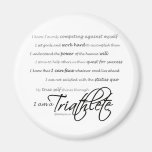 I am a Triathlete - Script Magnets