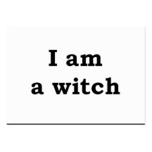 "I am a witch" Business Card