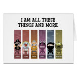 I Am All These Things and More Greeting Cards